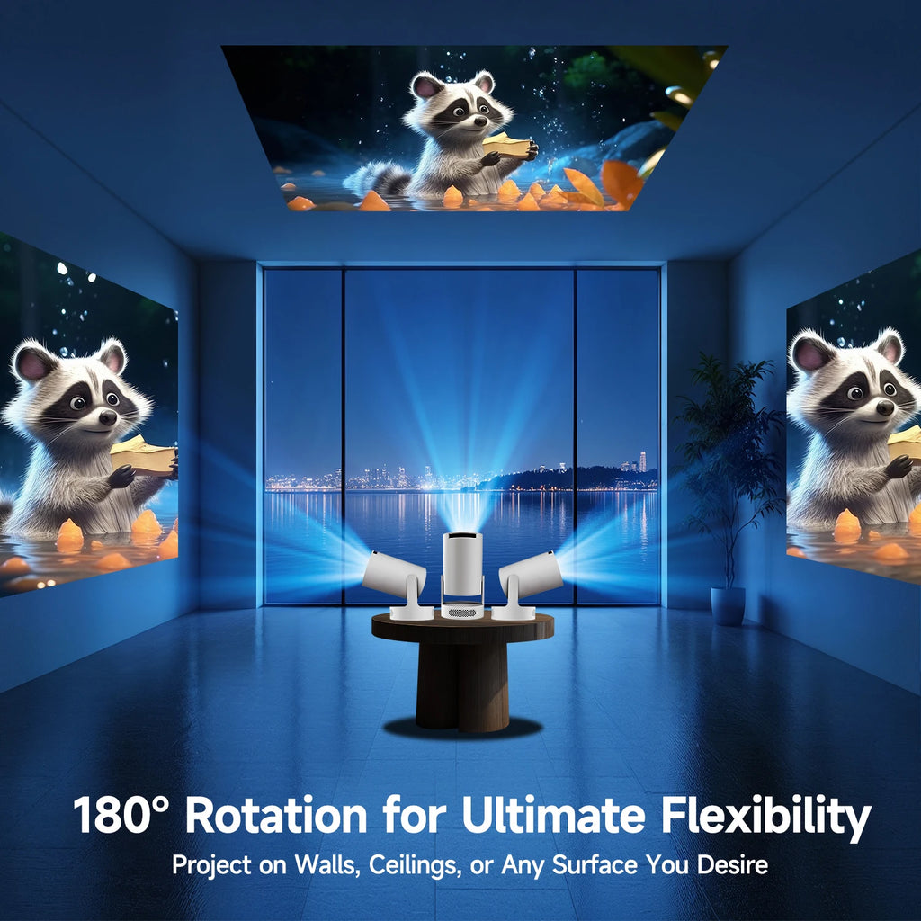 Magcubic HY300 Pro + Projector 8K 720P With 5W Speaker Android 14 8000 Lumens WiFi 6 BT5.4 Outdoor Video Home Theater Projector